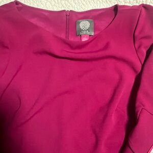 Vince Camuto , Fuchsia dress with Flared Sleeves